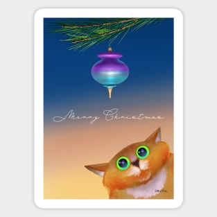 Christmas Cat Sticker